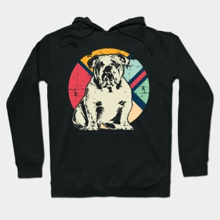 English Bulldog Retro Vintage Hoodie